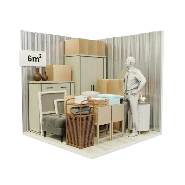Litet förråd — 6 m²